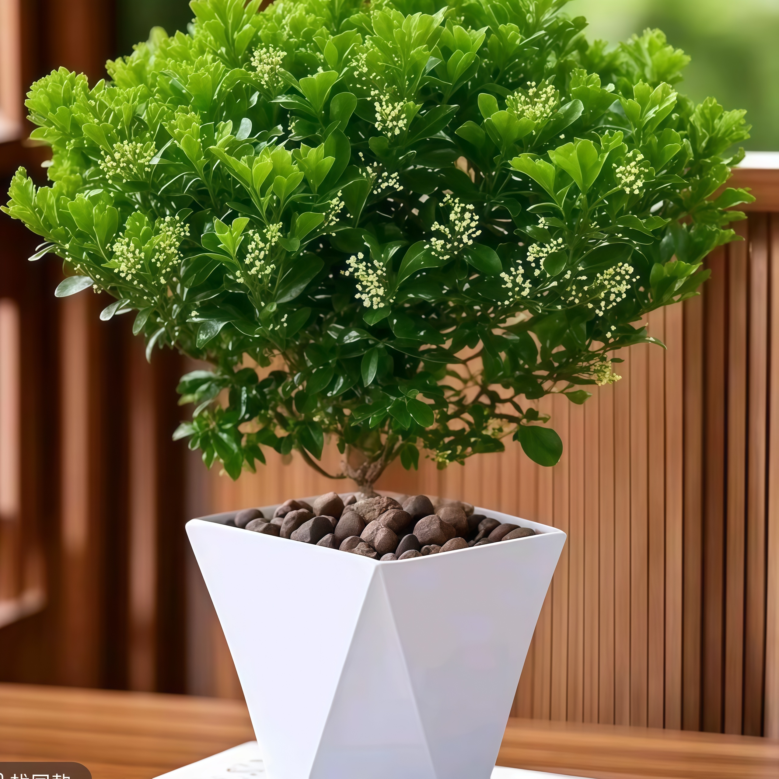 【送菱形盆】米兰四季开花飘香绿植盆栽室内外阳台飘窗好养喜阳