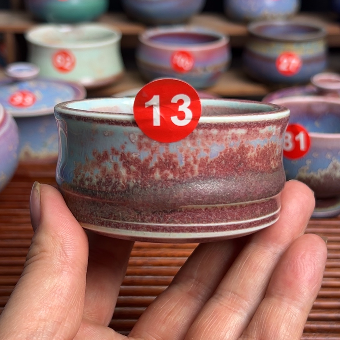 手工制作钧窑茶器