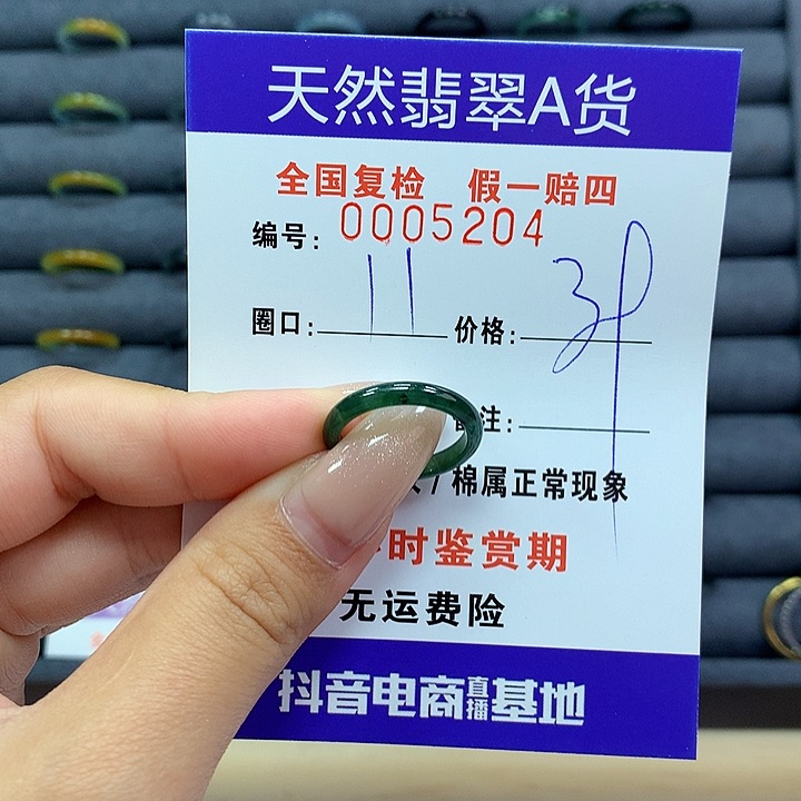 翡翠戒指未镶嵌      5204
