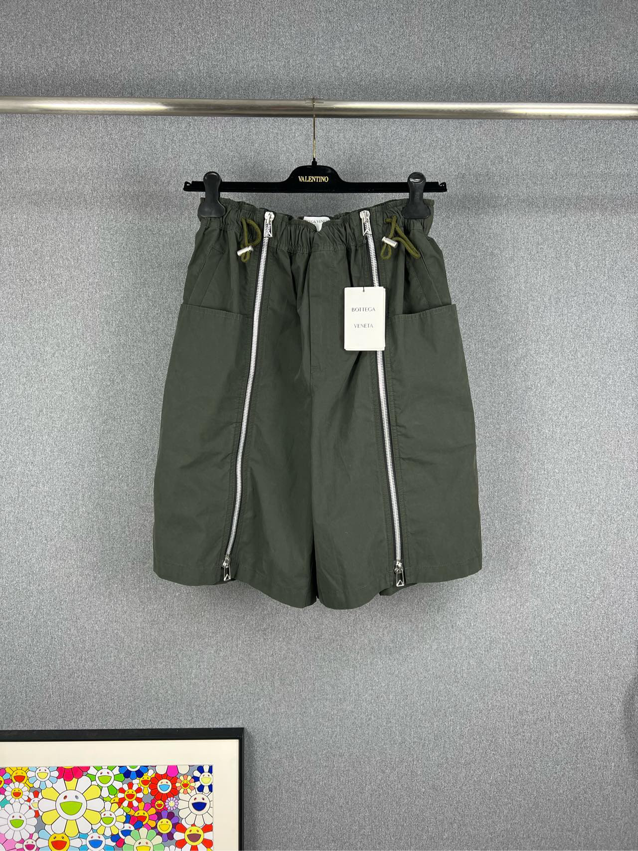 全新未使用 BOTTEGA VENETA/葆蝶家 BV拉链工装短裤 S码 A12118
