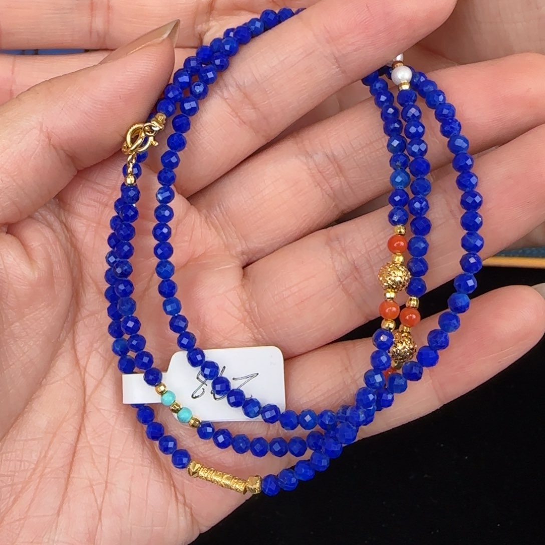 青金石项链未镶嵌