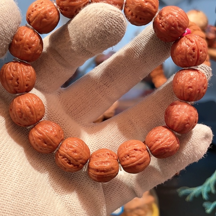 文玩核桃把件16野生元宝手串