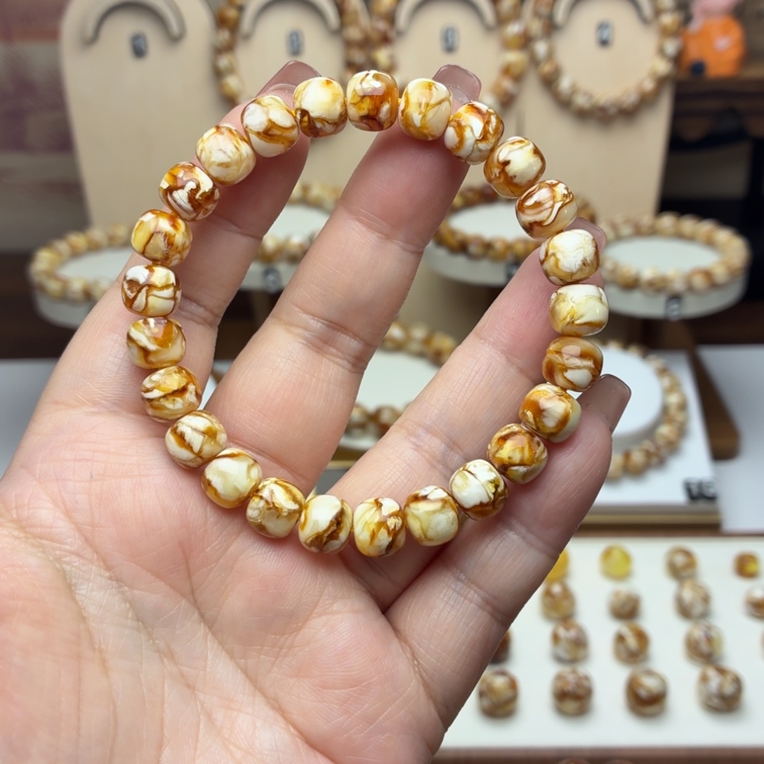 G***l9mm沁色精工老型手串一条