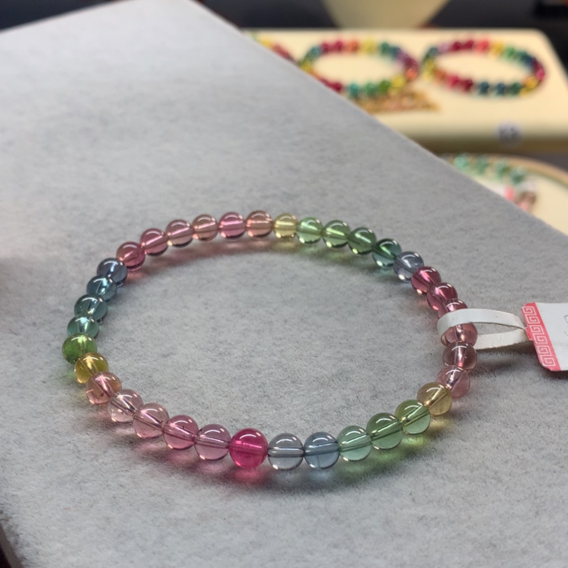 【闪购商品】未镶嵌手链碧玺荧光人鱼单圈5.3