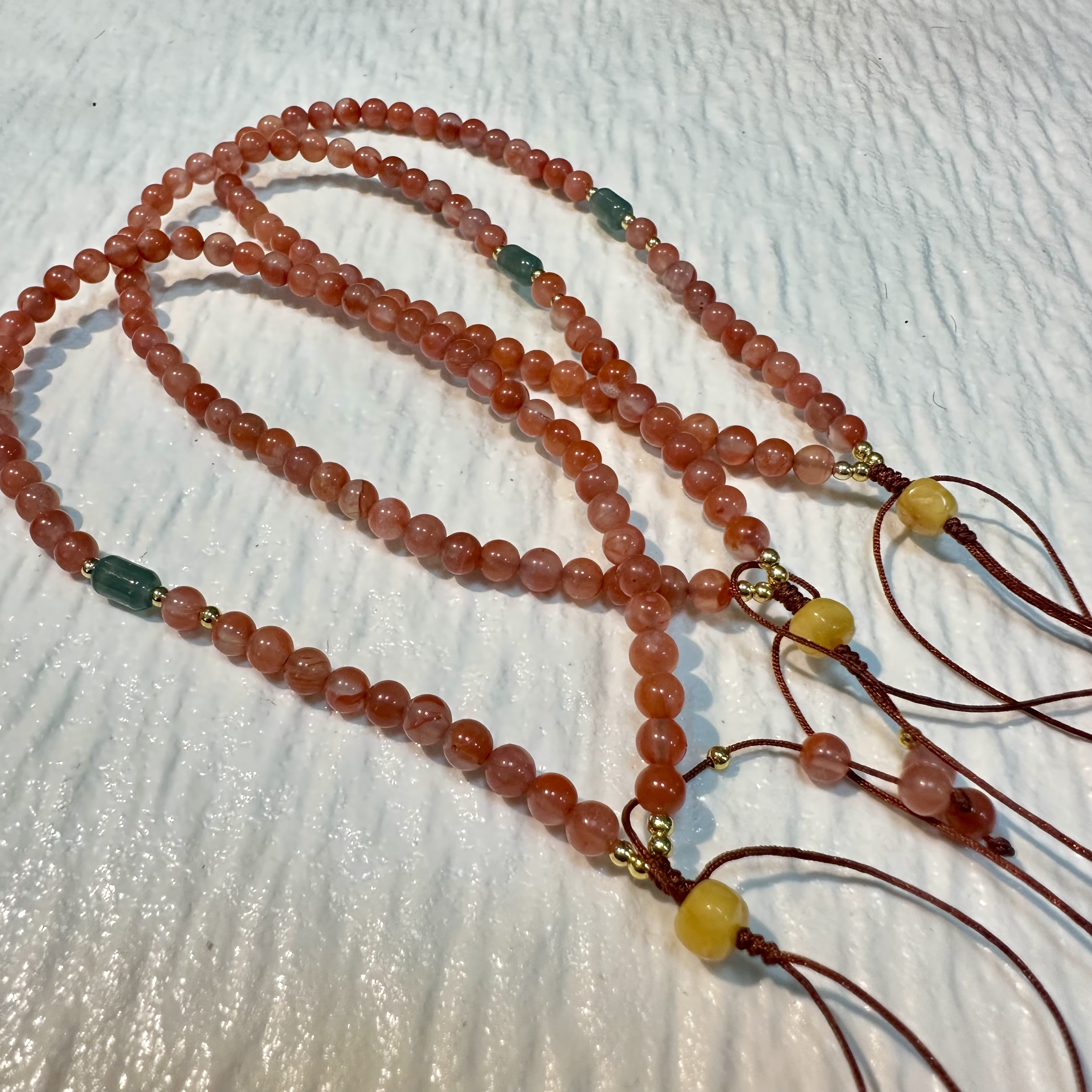 【小宝晶选】原创南红手机链 多样性发一件 约4mm 212XBLQ