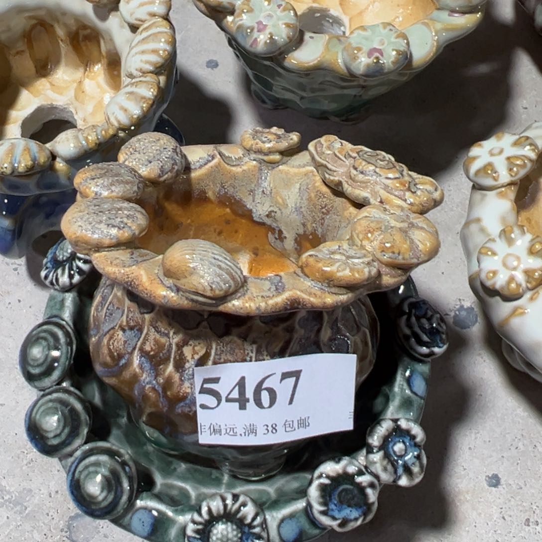 陶瓷景德镇手工花盆