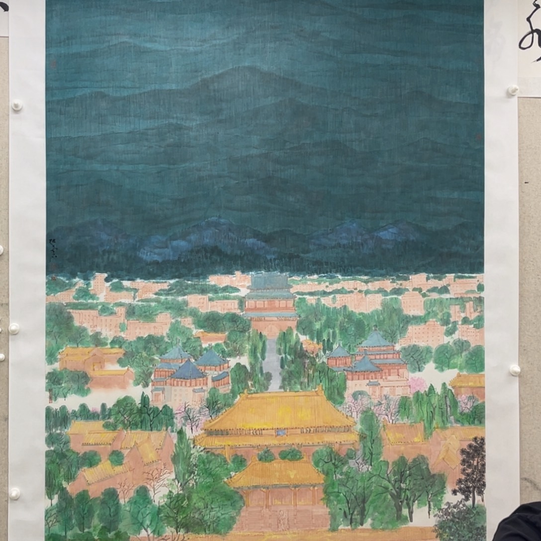 四***时国画张兰石 25平尺