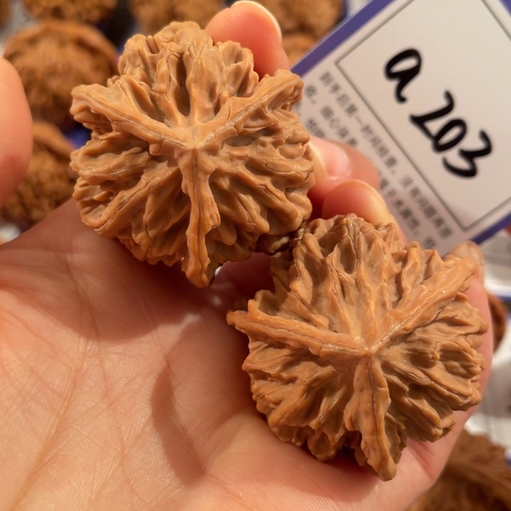 文玩核桃把件203号4.1帝王三棱奔