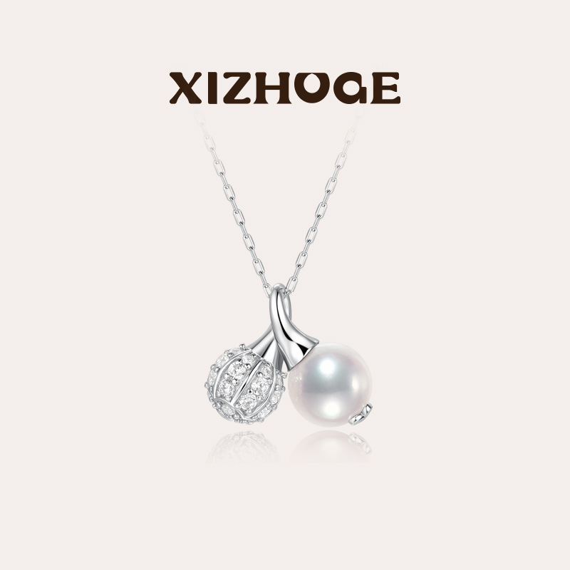 喜珠阁【Vitrine·橱窗】cheri小樱桃吊坠淡水无核珍珠8.5-9mm左右