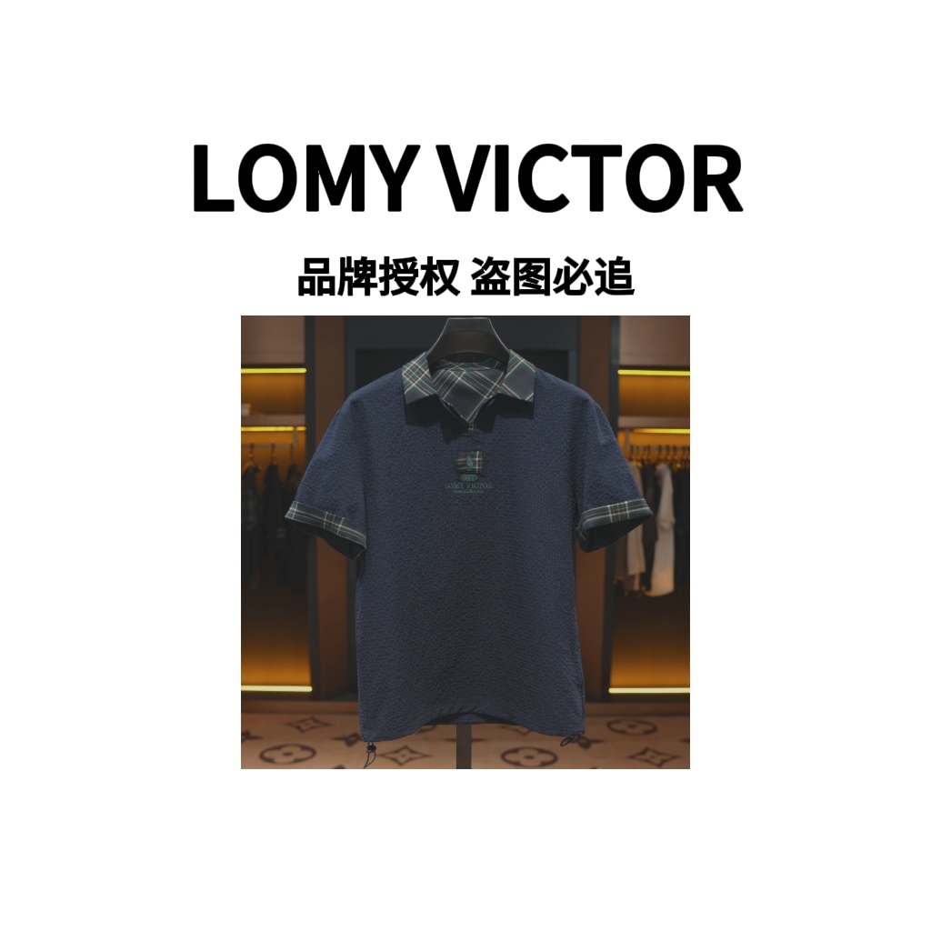 LOMY VICTOR2025欧洲站顶奢夏季新品T恤NZN1420
