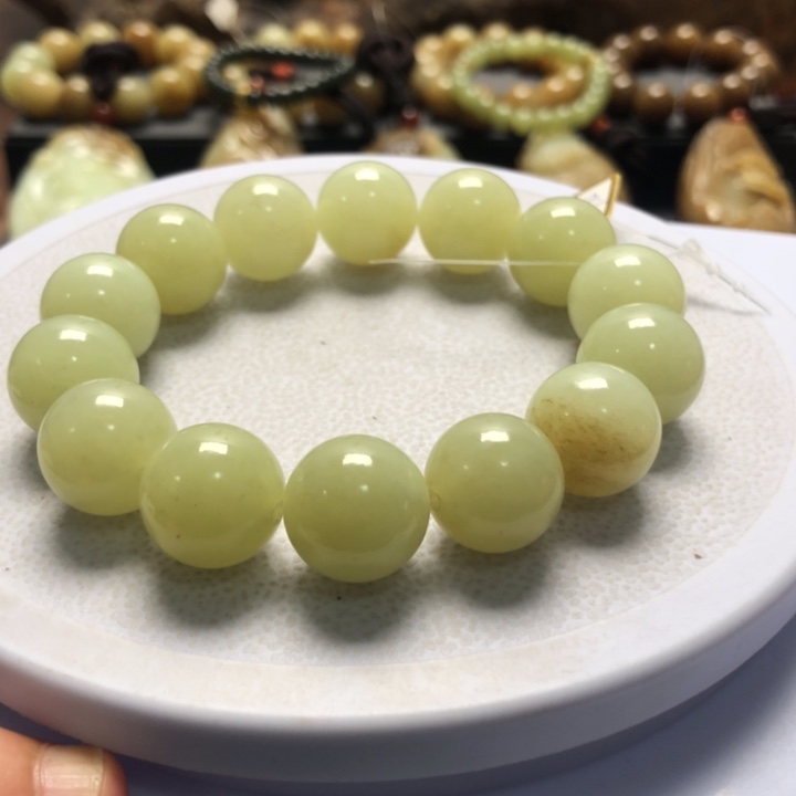 和田玉未镶嵌手串卡16