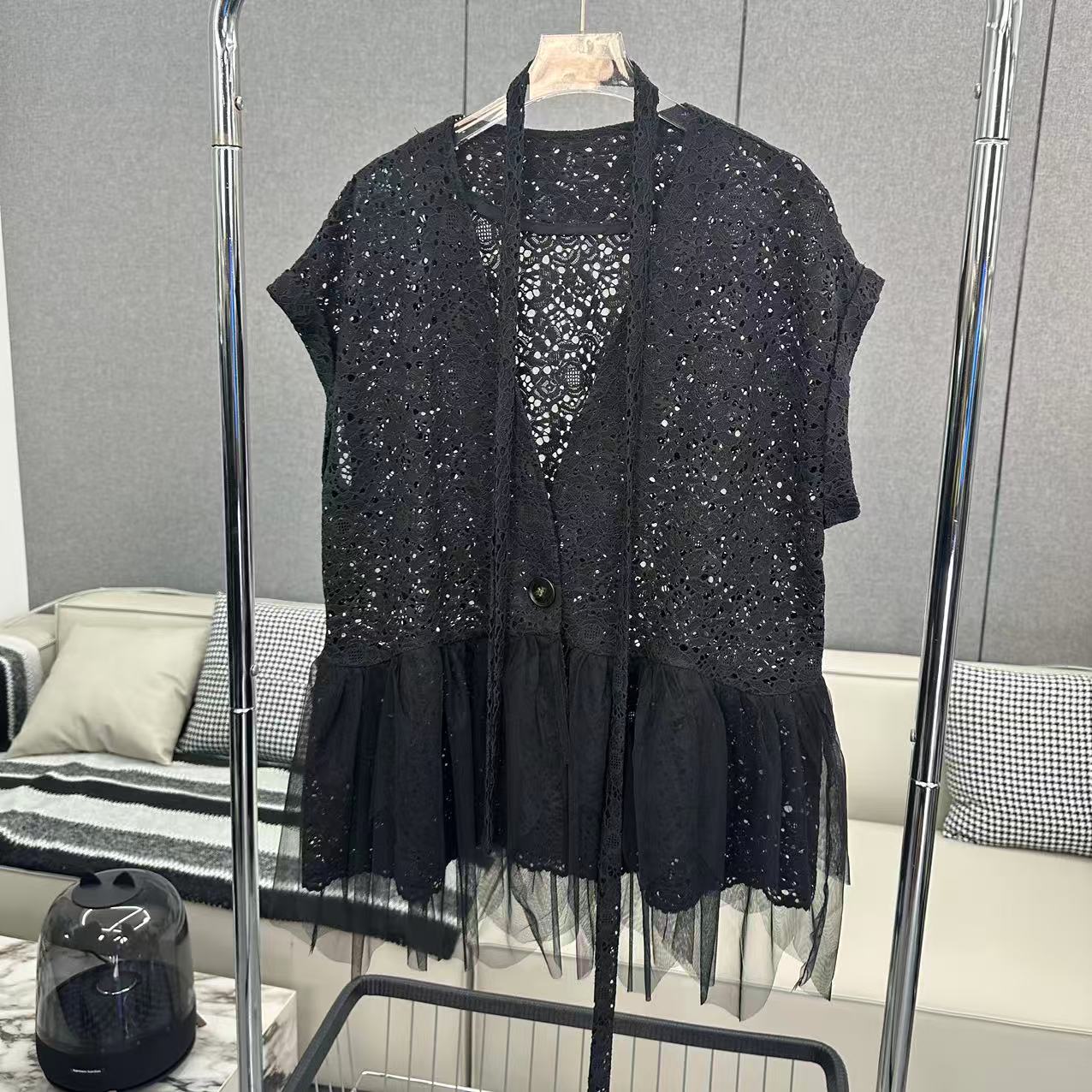 【娜娜推荐】9177潮牌射极峰轻奢百搭时尚蕾丝马甲