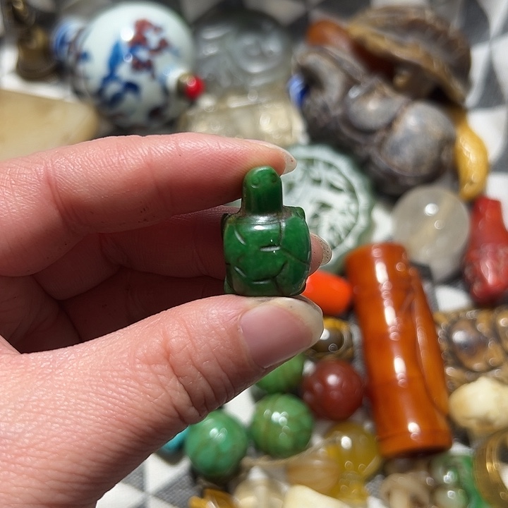 毛***虫手工艺品琉璃谢谢光临