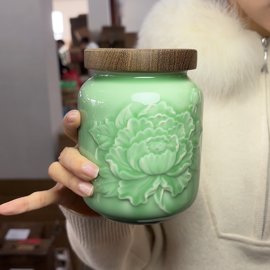 龙泉云间青瓷小米茶器