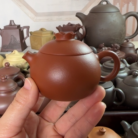 紫砂茶壶小红泥料100cc