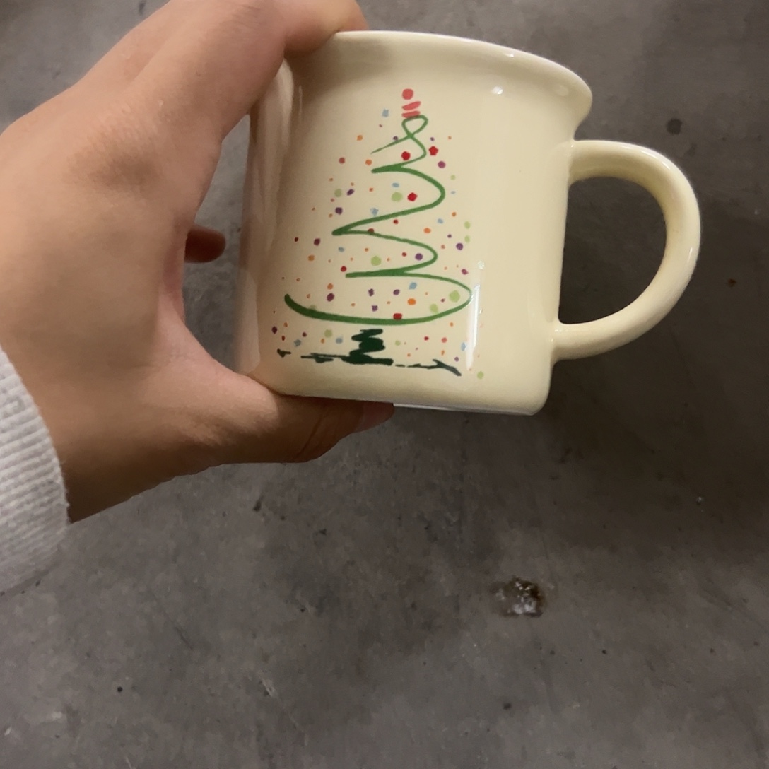 瓷微瑕圣诞杯一个