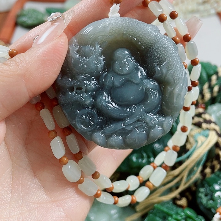 和田玉未镶嵌挂件