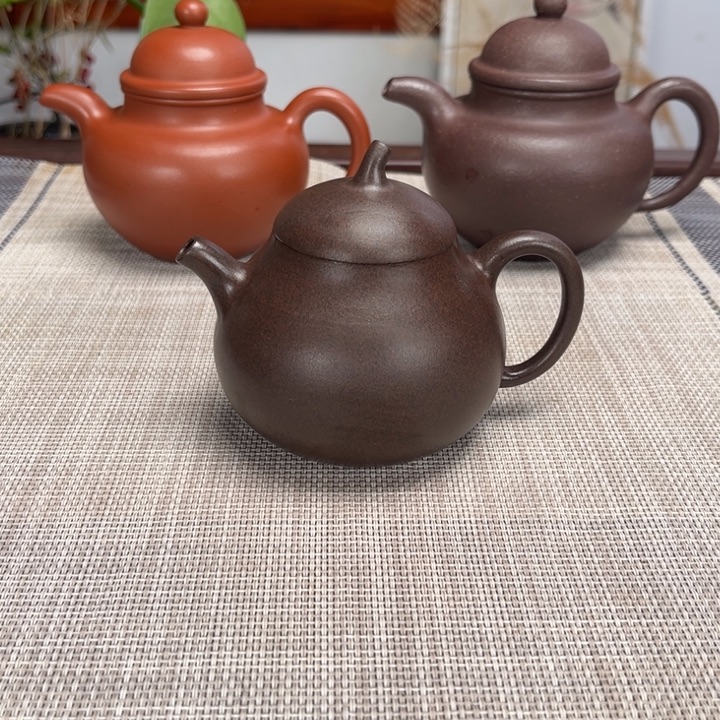 紫砂茶壶茄瓜200c