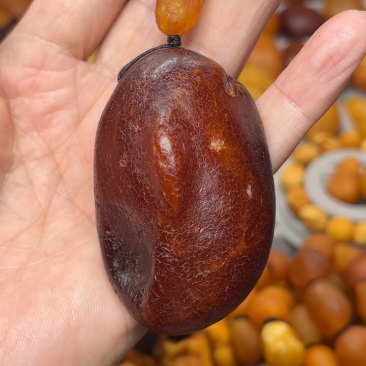 琥珀未镶嵌裸石天然蜜蜡吊坠