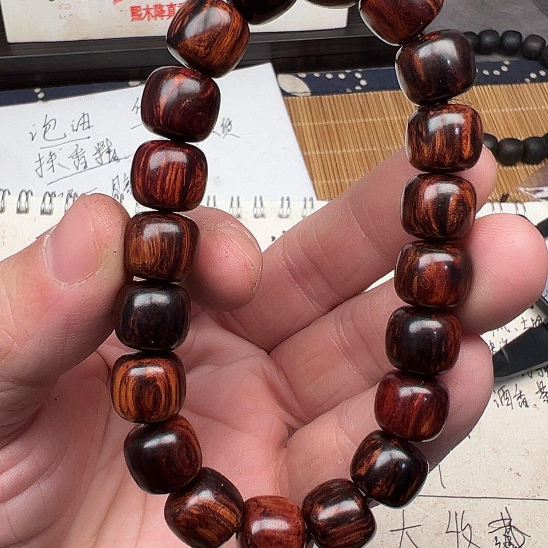 手串/手链降真香海南红降花梨公1011黑金老料微瑕