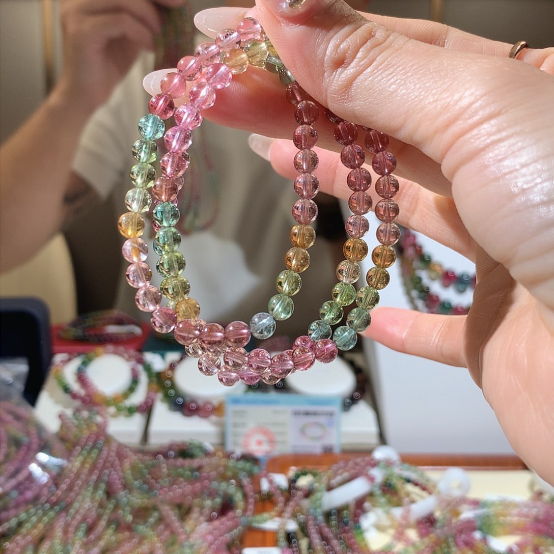 碧玺手串未镶嵌碧玺