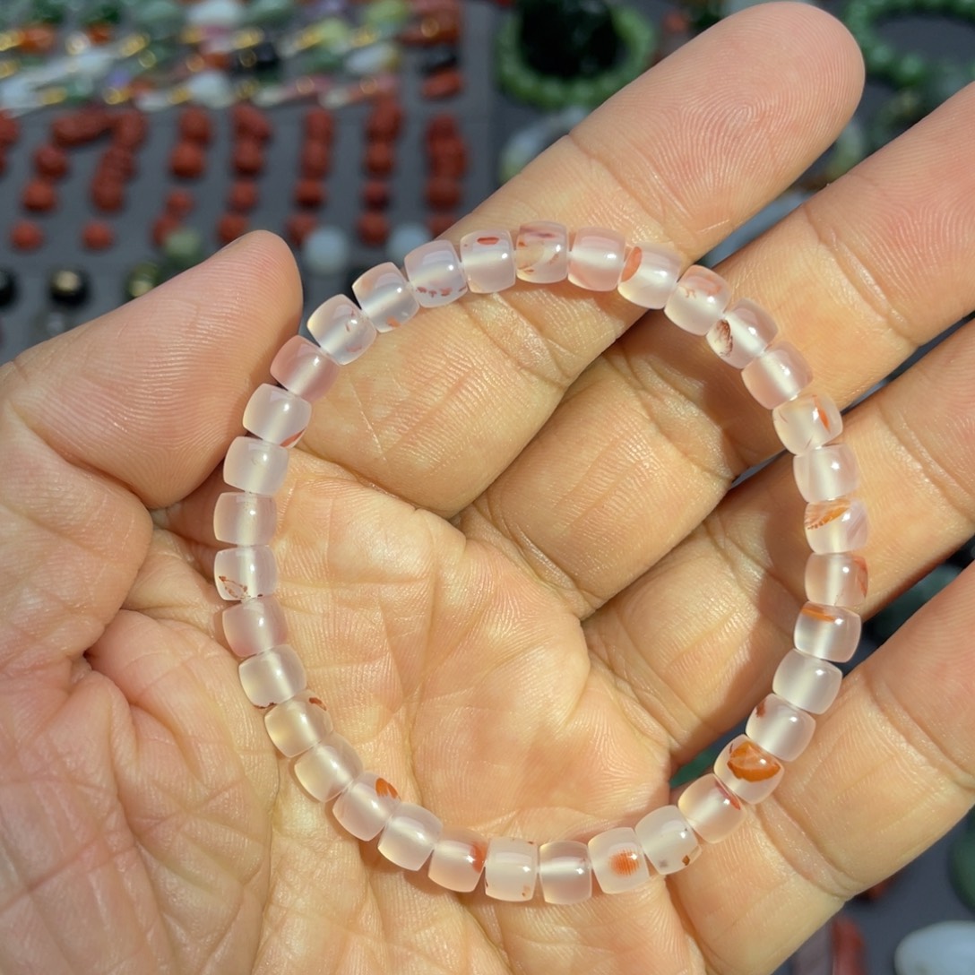 玛瑙/玉髓未镶嵌颈饰6.5*6mm