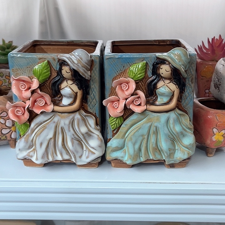 紫砂花盆粗陶材质多肉花盆