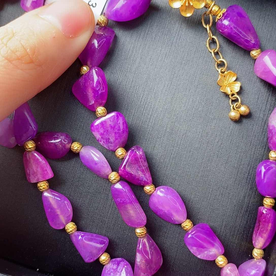 苏纪石（舒俱来）颈饰18K金镶嵌