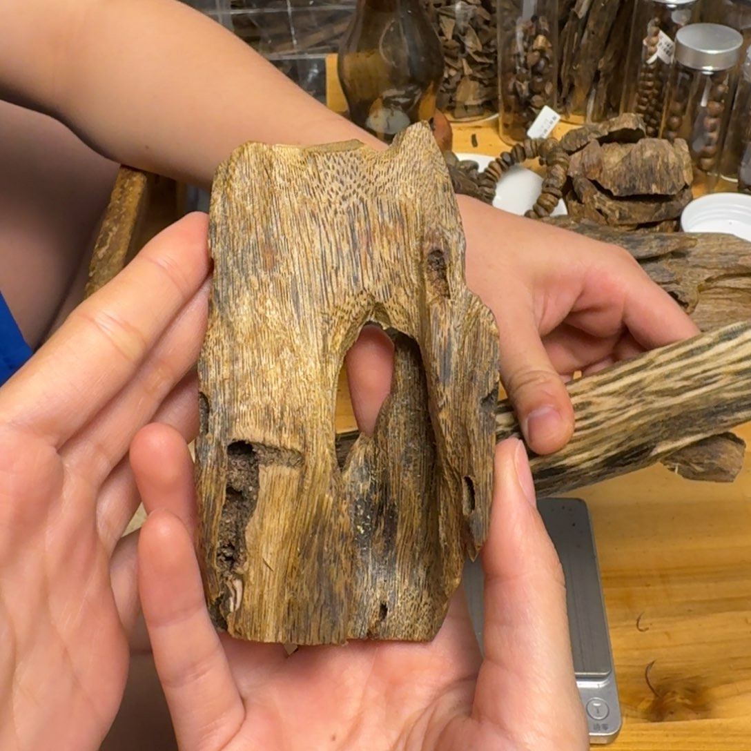 沉香沉香碎屑白棋块料45克