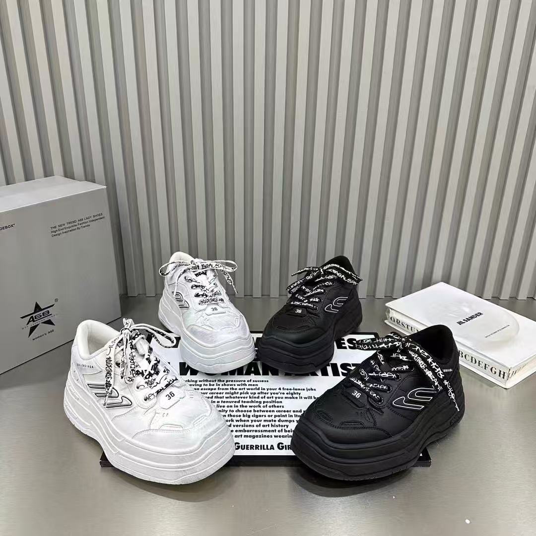 修面皮板鞋胶粘休闲健步休闲板鞋夏季春季女鞋小白鞋25080