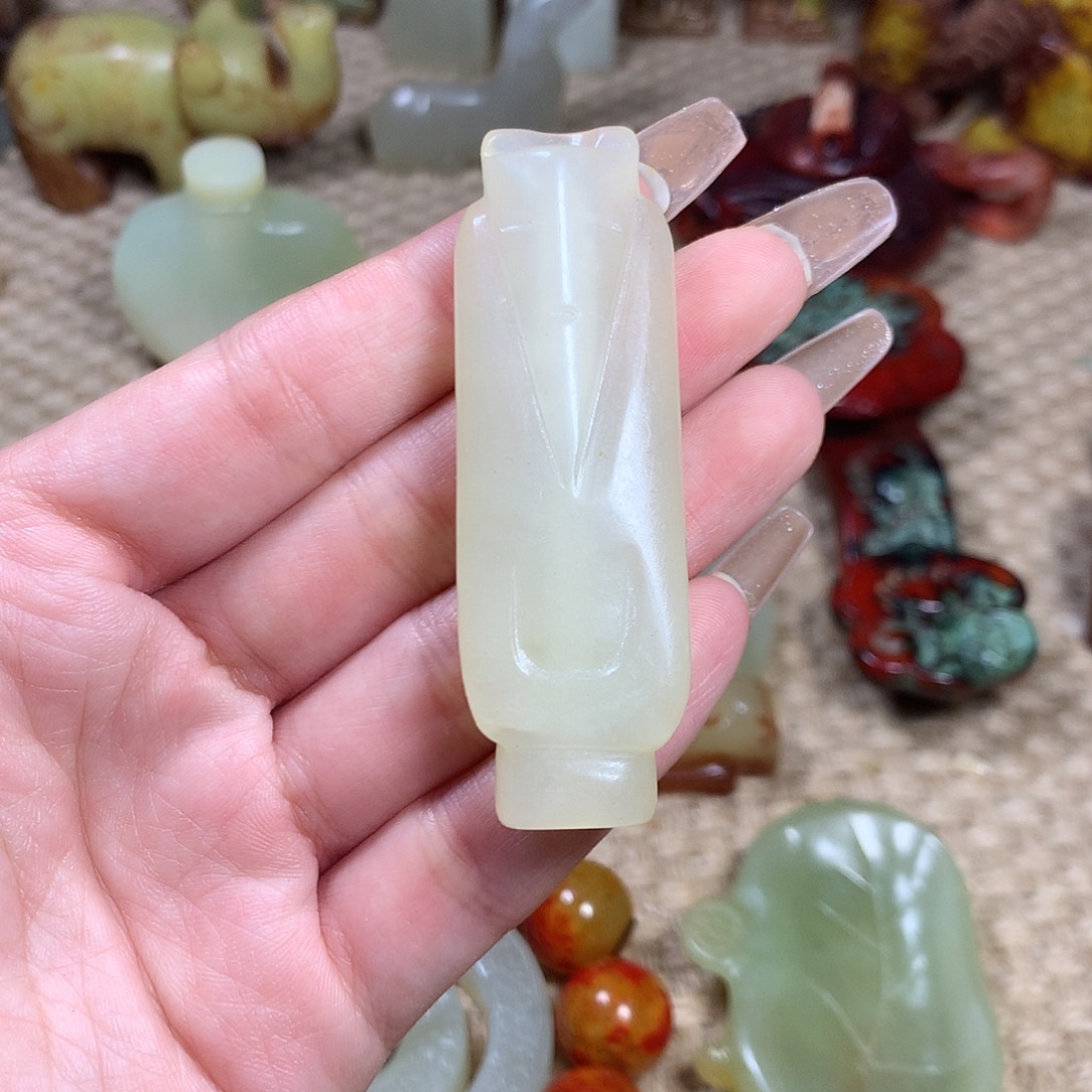 白玉菩提吊坠挂件