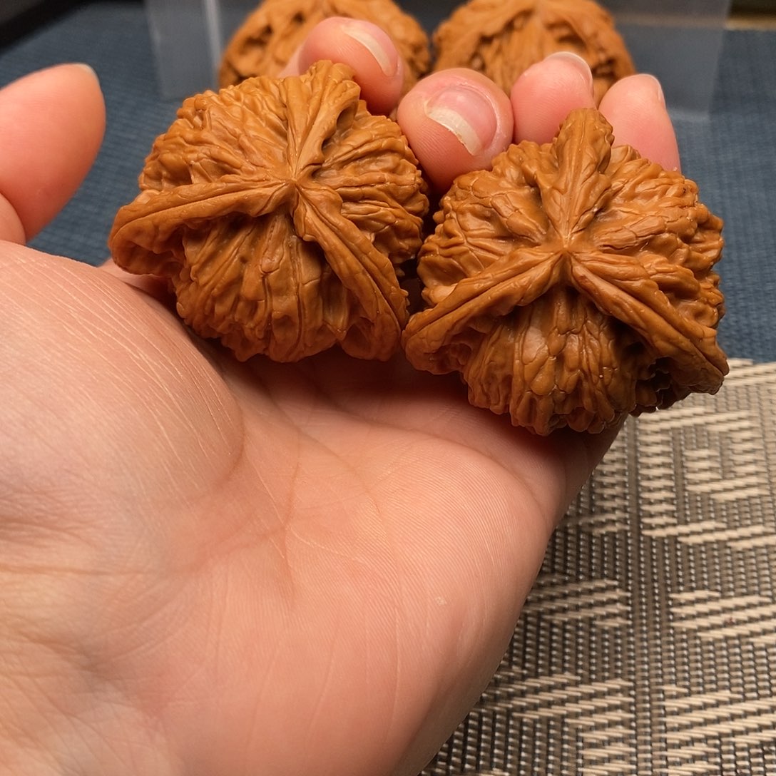 豆***腐吊坠文玩核桃三棱