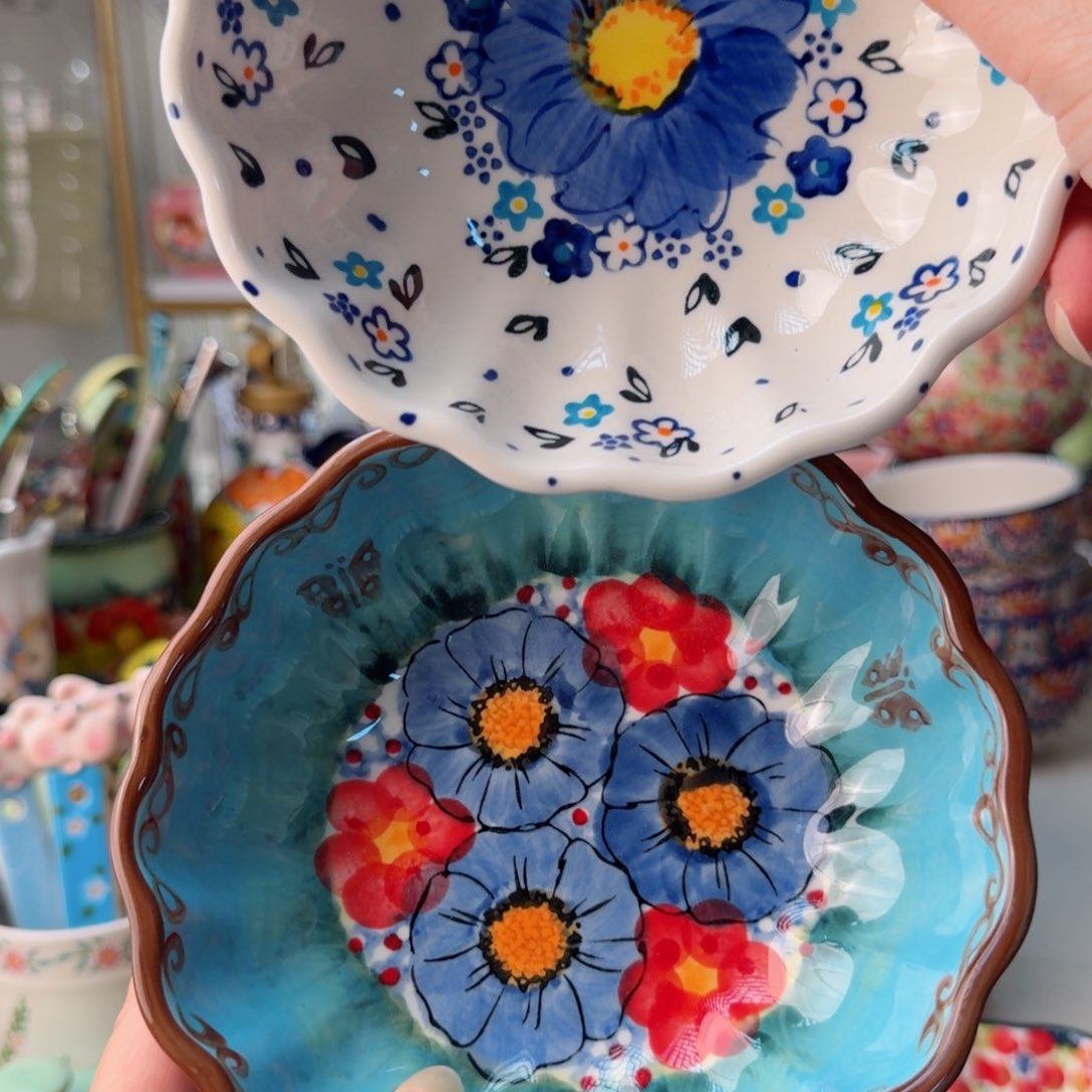 陶瓷西里西亚5.7英寸深盘两只看图