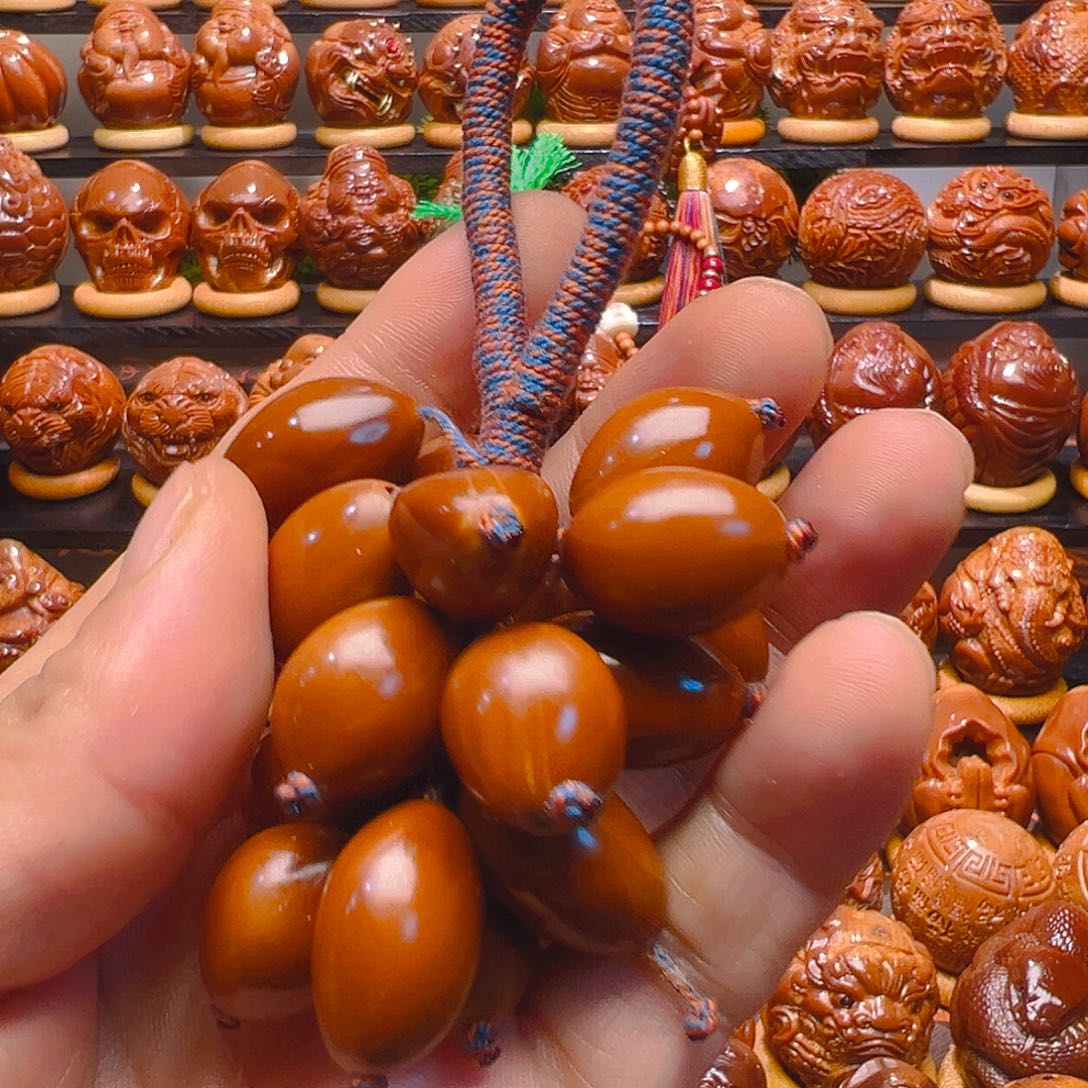 小***子橄榄核手串/手链葡萄串橄榄核