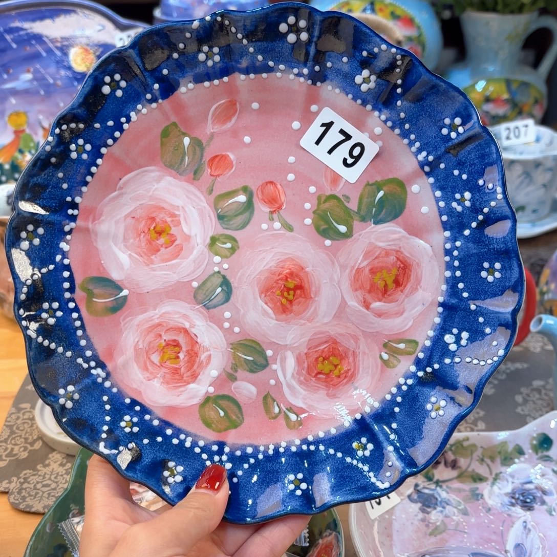 美***士景德镇手绘高温釉下彩陶瓷茶具