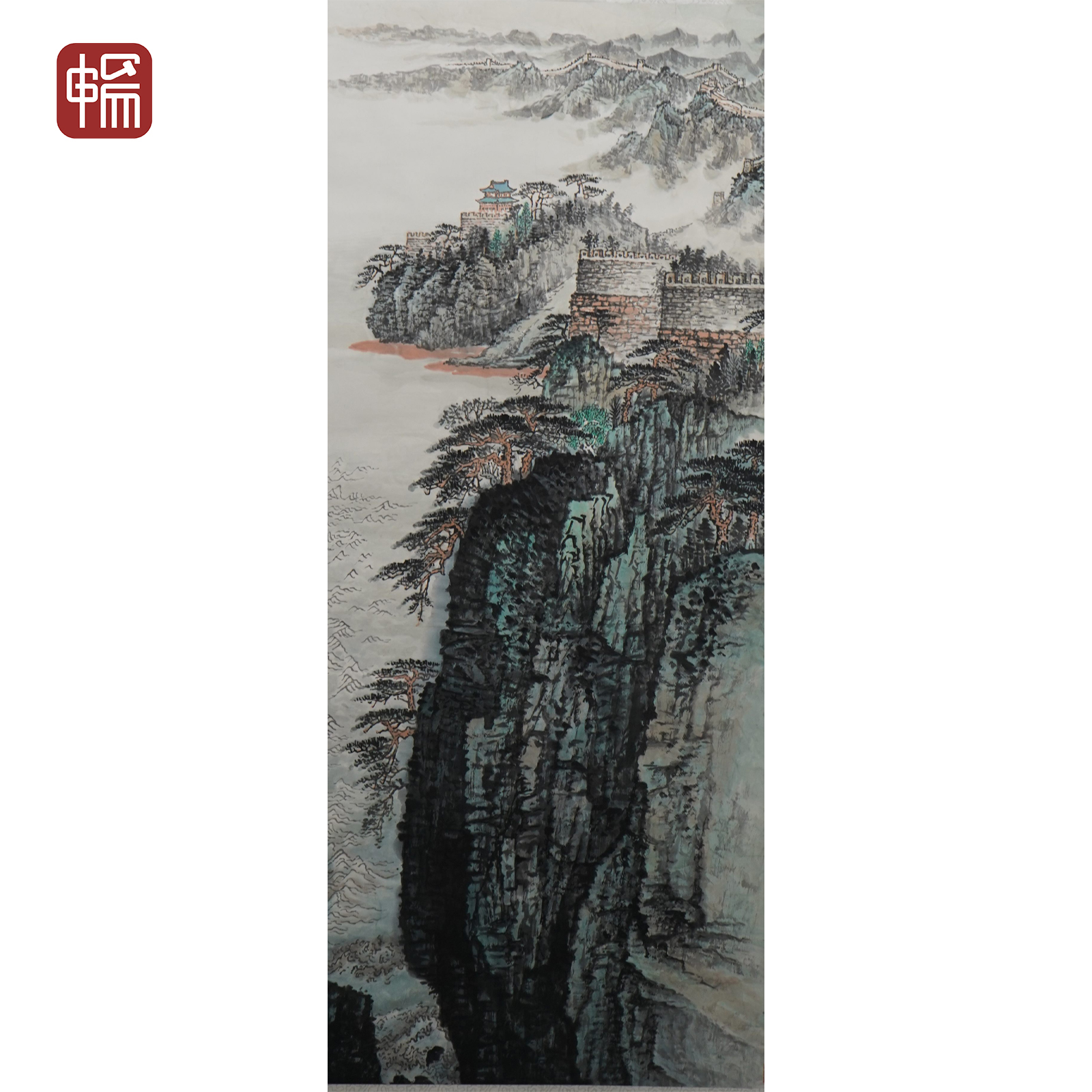 T947 1983年《长城起点老龙头》 (8.51平尺) 纸本立轴 GM