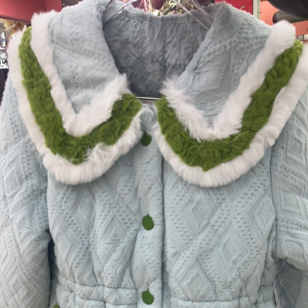 新年款轻奢三层夹棉加厚可外穿家居服套装冬款高雅保暖甜美