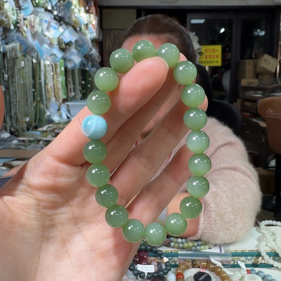 和田玉未镶嵌手链