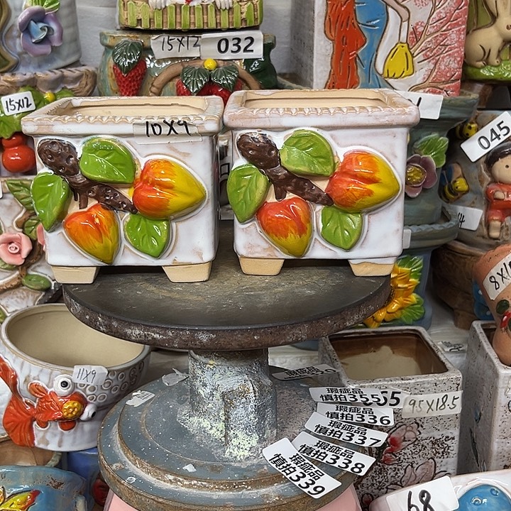 粗陶材质多肉花盆