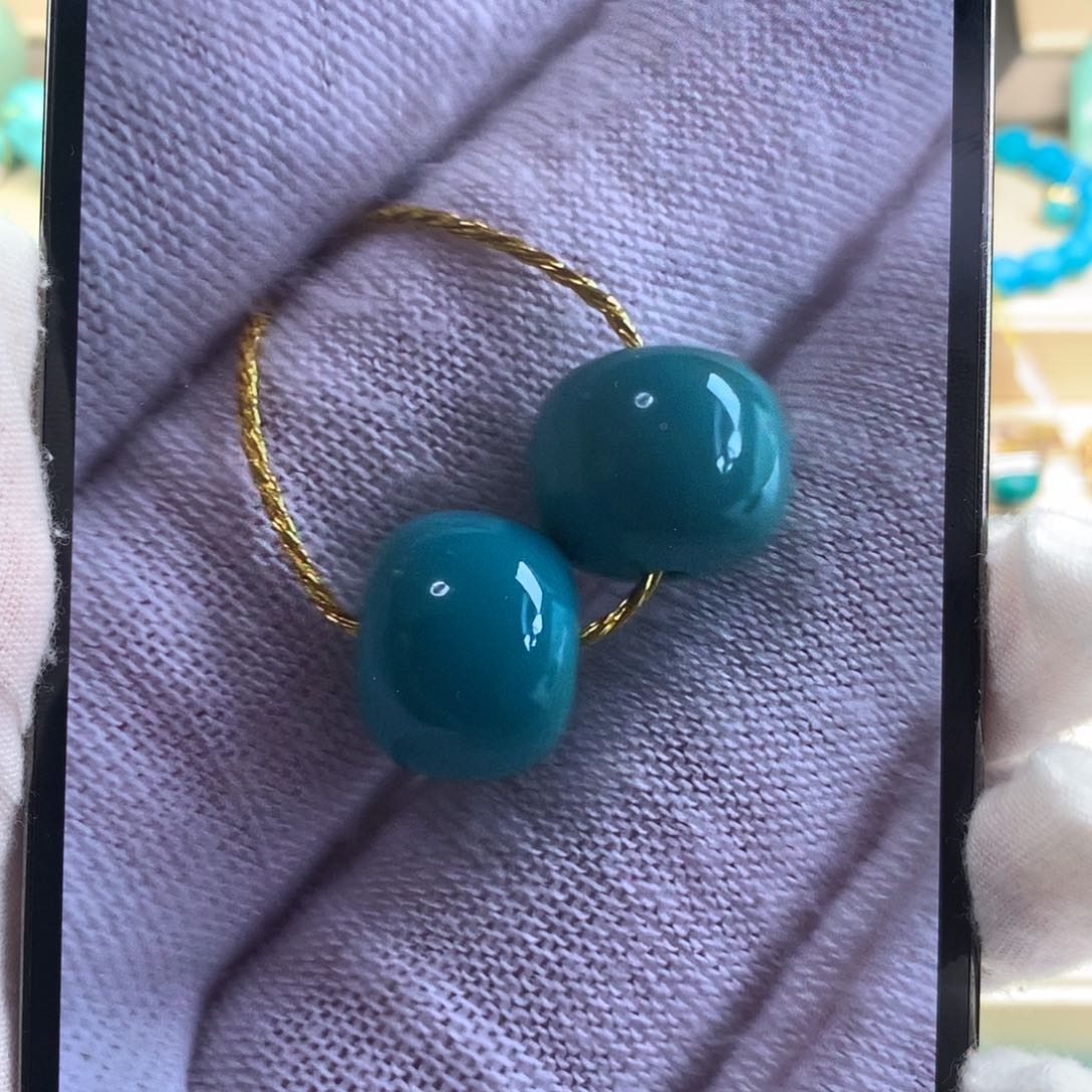 绿松石珠宝奇石未镶嵌不*易