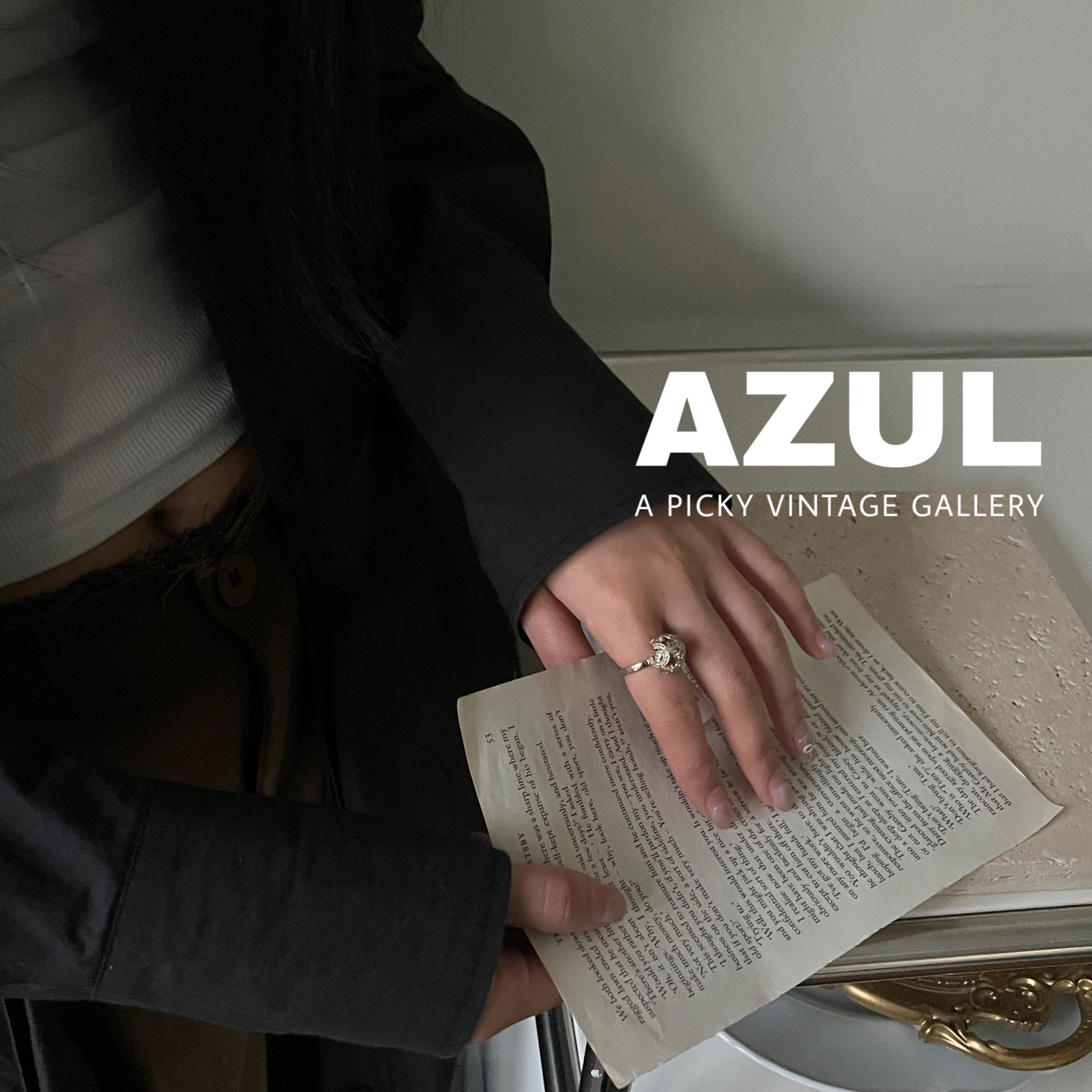 95新 Chanel/香奈儿 Azul-浅金色水钻镂空球型双C戒指38470