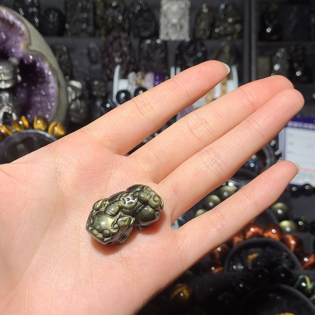 黑曜岩未镶嵌手链꧁****꧂