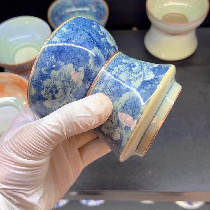 瓷片淘泥万花茶漏全品