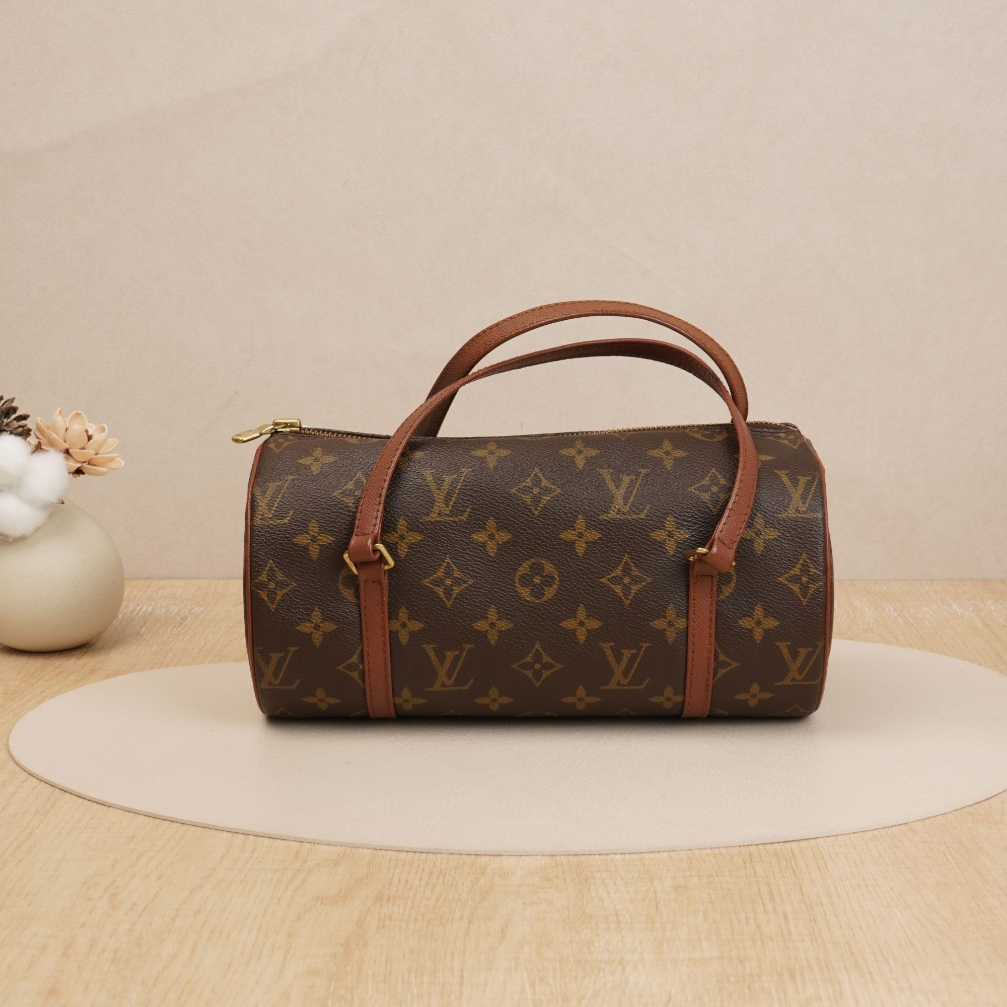 95新 LouisVuitton/路易威登 中古巴比龙中号老花/DS030654