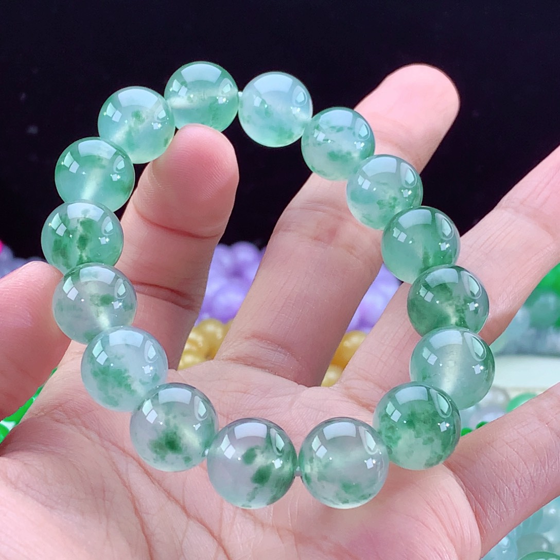 翡翠手链未镶嵌卡13+