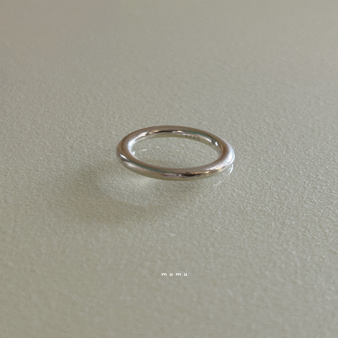 925银戒指 mumu s925百搭叠戴素圈戒指简约