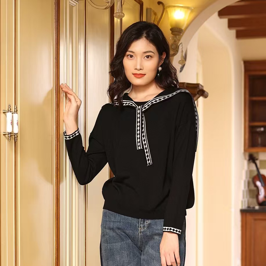 868737 A货海军领年轻减龄上衣