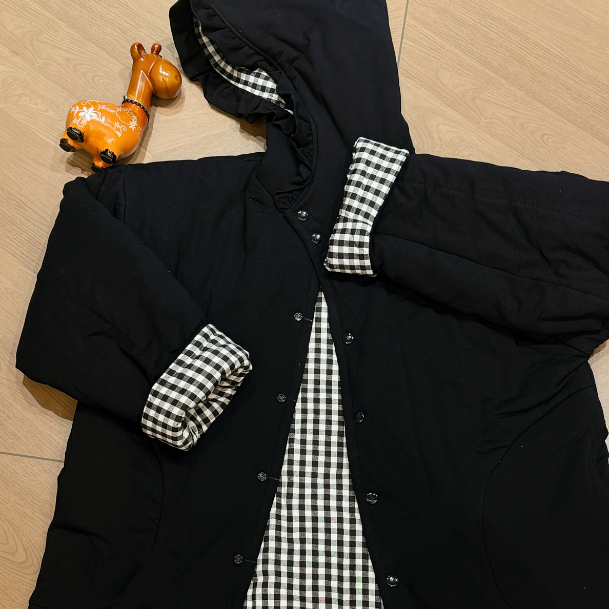 CBLM家300g新疆棉【纯色格子】中长宽松显瘦家居服