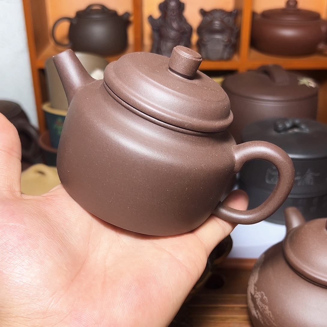 宜兴原矿紫砂壶手工制作微瑕12