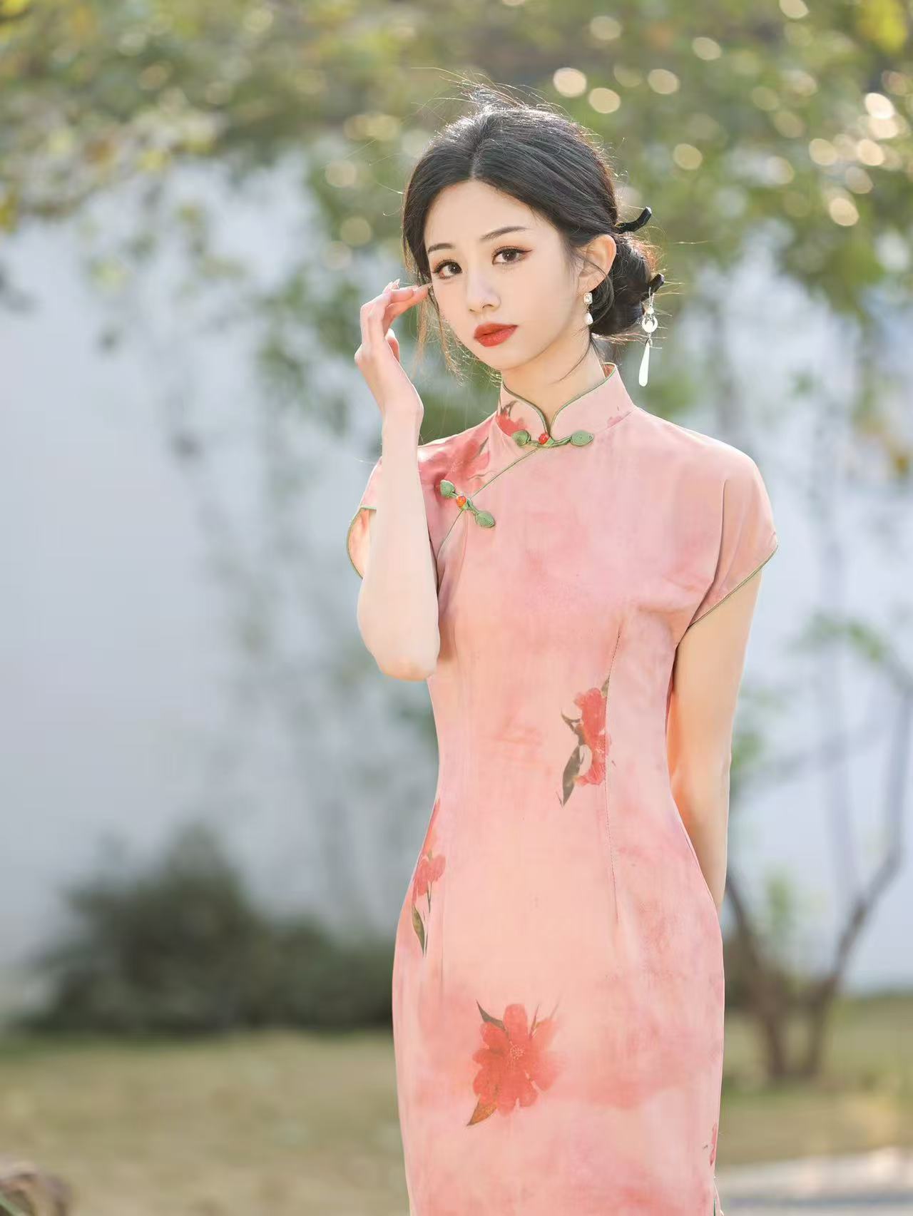 凤栖梧 日常气质文艺国风优雅长款显瘦旗袍